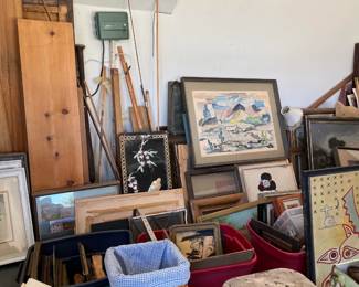 It does seem to be a never-ending collection of frames, framed artwork, and other, related items.