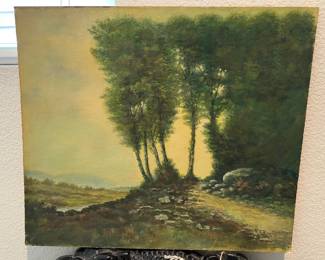 This painting is by R. V. Goetz from 1949, according to the signature.;