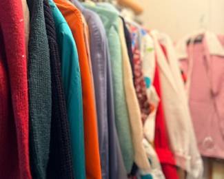Closet of vintage sweaters & cardigans