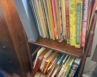 Shelves of vintage sheet music & songbooks