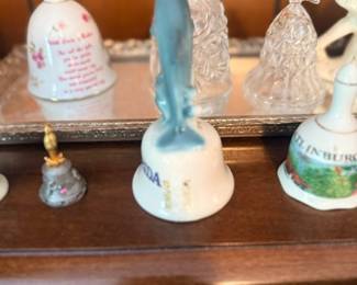 Collection of vintage souvenir bells
