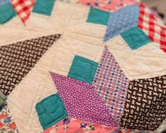 Vintage handmade patchwork quilt