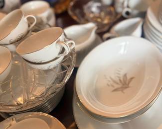 Vintage bone china teacups and saucers collection