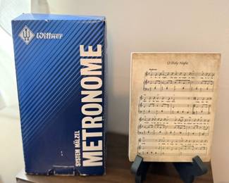 Wittner metronome & vintage sheet music