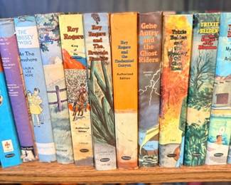 Vintage children's series books — Roy Rogers, Gene Autry, Trixie Belden