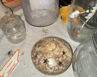 Assorted vintage glass canning jars lot