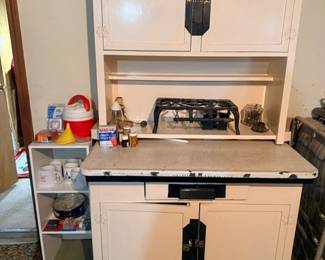 Antique Hoosier kitchen cabinet