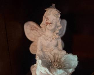 Porcelain fairy angel figurine statue