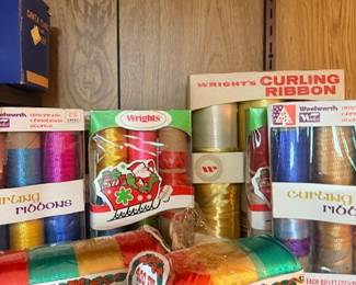 Vintage Wright's curling ribbon rolls
