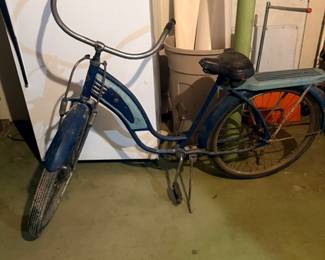 Vintage blue bicycle