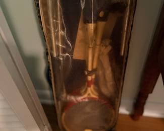 Vintage turned wood table lamp base