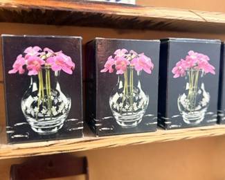 Set of matching orchid photo art prints
