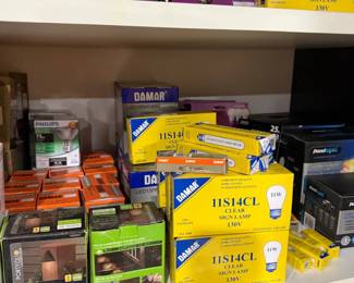 Light bulbs and electrical supplies