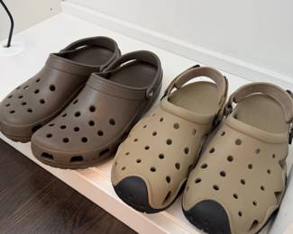 Crocs clogs, two pairs