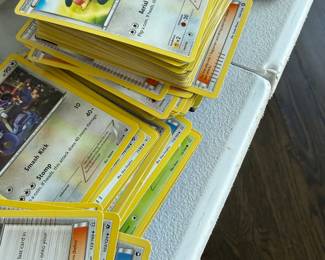 Large Pokemon trading card collection, hundreds of cards