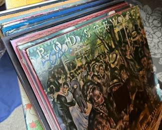 Rod Stewart and classic rock vinyl LP records