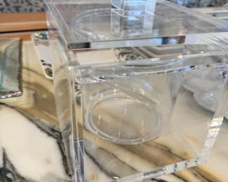 Lucite ice bucket