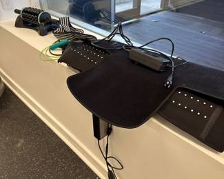 Treadmill desk attachment detail