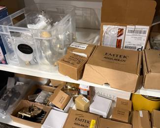 Emtek door hardware, boxed