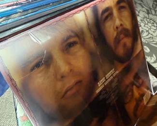 Vintage vinyl LP record collection
