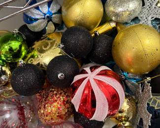 Assorted Christmas ball ornaments