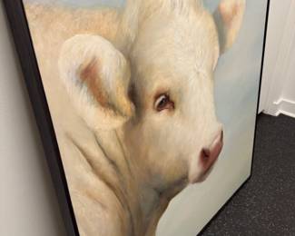 Framed animal portrait photograph