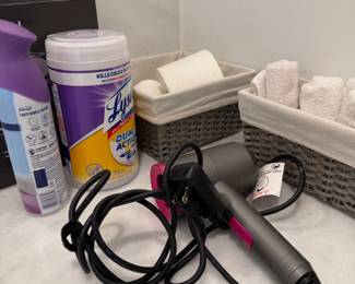 Hair dryer and bathroom supplies
