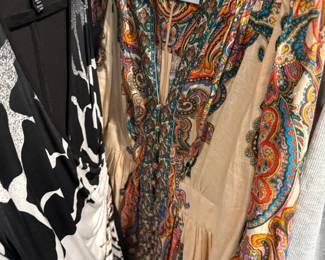 Paisley maxi dress and printed dresses