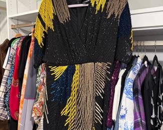Beaded fringe kimono jacket
