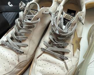 Golden Goose distressed leather sneakers