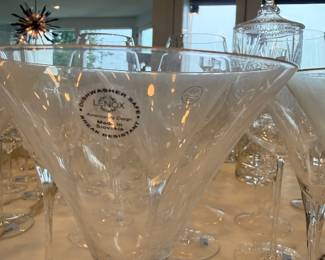 Lenox crystal martini glasses