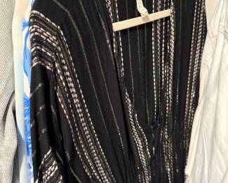 Black beaded evening dress