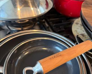 Stainless skillets and cookware