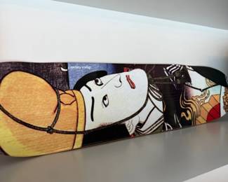 Japanese woodblock print art panels