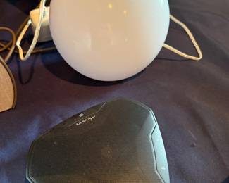 Conference speakerphone and table lamp