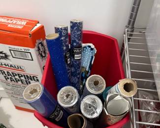 Gift wrapping paper rolls