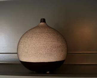 Textured ceramic gourd vase