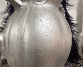 Large silver Christmas ornament
