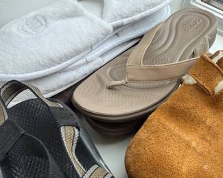 Crocs, shearling clogs and sport sandals