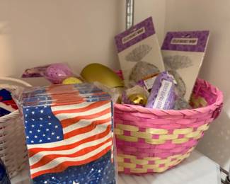Patriotic and Easter baskets