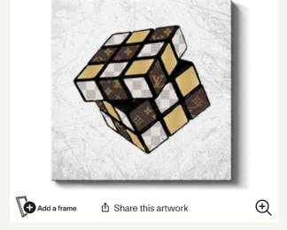 ICanvas Vuitton Rubiks Cube