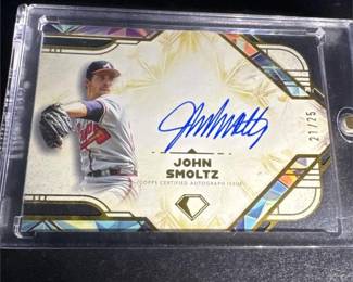 John Smoltz Numbered 21/25 Auto