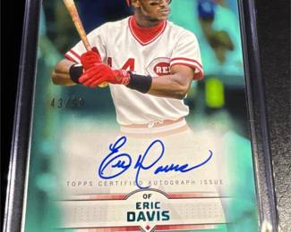 Eric Davis Topps Auto