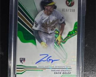 Zack Gelof RC Auto Numbered