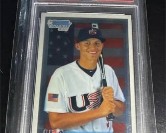 Corey Seager Graded Bowman Chrome Draft Pick