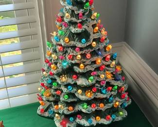 Antique Ceramic Christmas Tree