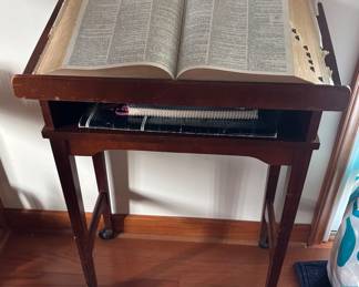 Rolling Bible stand