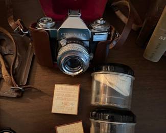 Contaflex Camera and Lenses