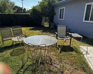 Patio Furniture - table, chairs, side tables