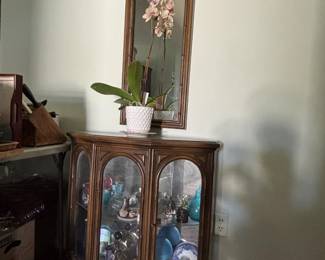 Curio Cabinet & Mirror set